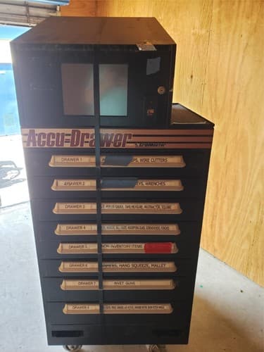 WinWare Accu-Drawer MMU Tool Control Cabinet Storage Shop Box 169 - Image 1