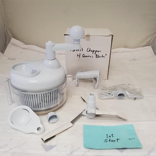 PERFECT CHOPPER w/ 3 Blade Cutter - As Seen On TV - Image 1