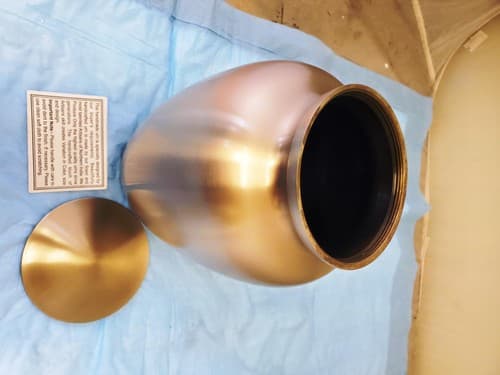 Modern Beautiful Design Handcrafted Urn for Human Ashes BA-612 - Thumbnail 7