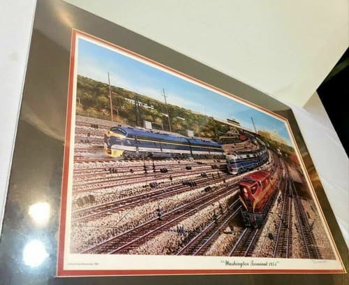 Mainline Memories 'Washington Terminal 1951 ' Railroad Art - Thumbnail 2