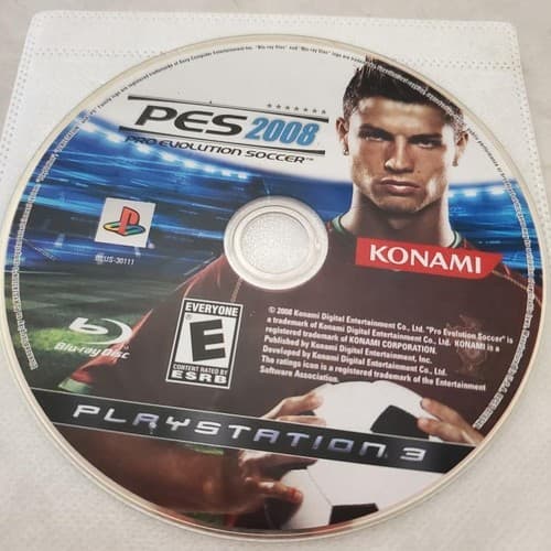 Pro Evolution Soccer 2008 PES Sony Playstation 3 Game Disc Only - Image 1
