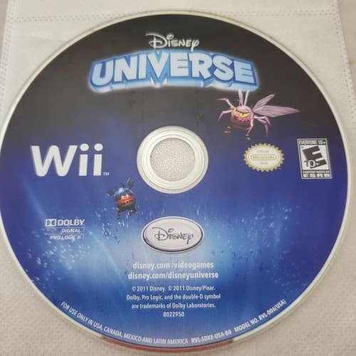 Disney Universe Nintendo Wii Game Disc Only - Image 1