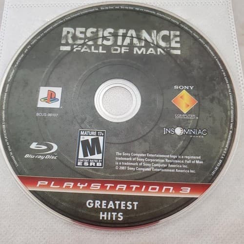 Resistance: Fall of Man Playstation 3 PS3 Video Game Disc Only - Image 1