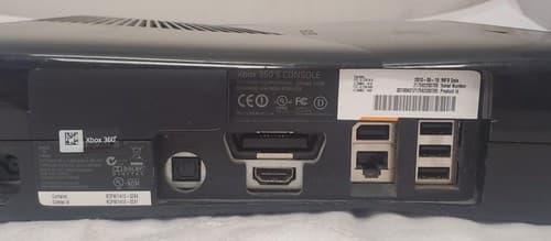 Microsoft Xbox360 S 1439 Black Console RED RING - Thumbnail 7