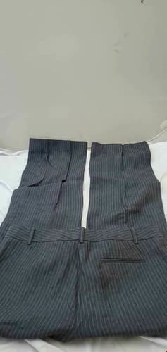 Brooks Brothers Gray Striped Wool Pants Womens Caroline Fit Dress Pants Size 8 - Thumbnail 5