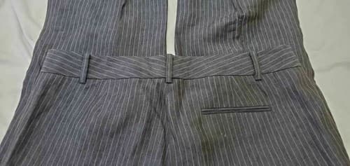 Brooks Brothers Gray Striped Wool Pants Womens Caroline Fit Dress Pants Size 8 - Thumbnail 6