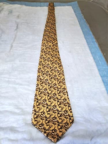 Vintage LANVIN Paris Men's Silk Neck Tie - Image 1