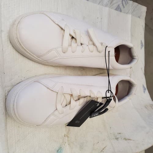 Jack and Jones PU Sneakers Mens White UK 10 EUR 44 US - Thumbnail 4