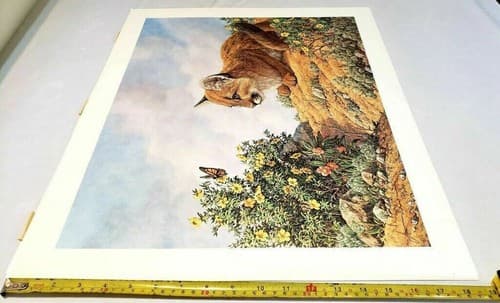 Vintage Cat Art Print with Butterfly and Flowers by James Efarish - Thumbnail 5