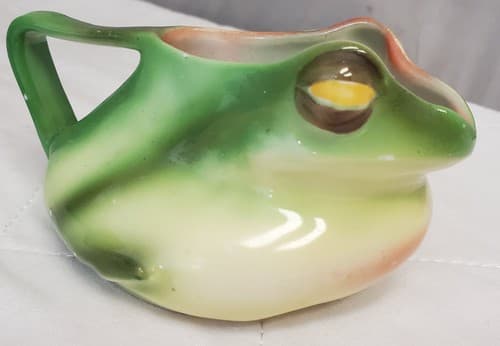 Antique Vintage Royal Bayreuth FROG Creamer Mug - Thumbnail 4