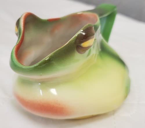 Antique Vintage Royal Bayreuth FROG Creamer Mug - Thumbnail 3