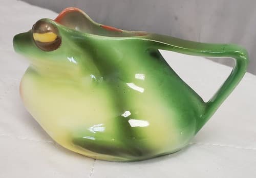 Antique Vintage Royal Bayreuth FROG Creamer Mug - Thumbnail 6
