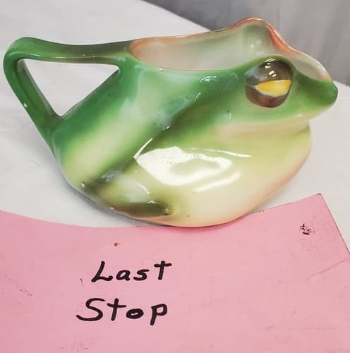 Antique Vintage Royal Bayreuth FROG Creamer Mug - Thumbnail 11