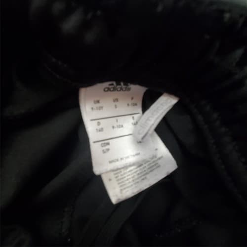 Adidas Pants Boys Medium Gray White Striped Casual Gym Workout Zipper Youth - Thumbnail 2