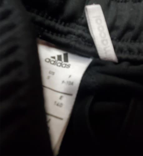 Adidas Pants Boys Medium Gray White Striped Casual Gym Workout Zipper Youth - Thumbnail 3