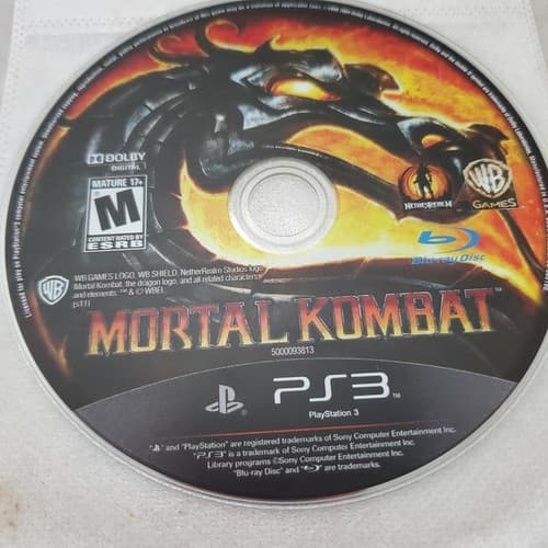 Mortal Kombat Sony PlayStation 3 Video Game Disc Only - Image 1