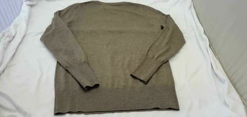 Banana Republic 100% Merino Wool Brown V-Neck Men's Sweater Size Large - Thumbnail 7
