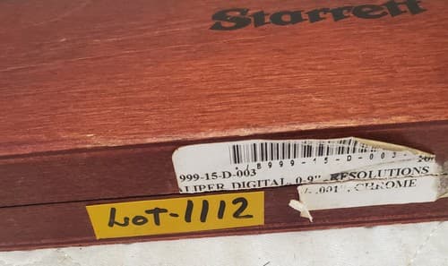 L. S. Starrett 0001"/0.03 mm Electronic Stainless Steel Digital Caliper Lot-1112 - Thumbnail 3