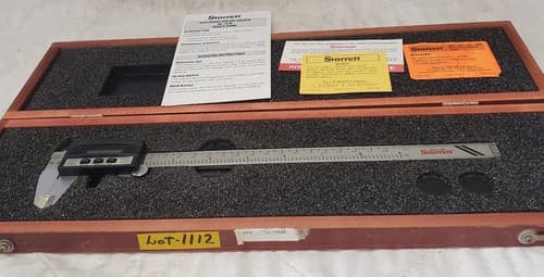 L. S. Starrett 0001"/0.03 mm Electronic Stainless Steel Digital Caliper Lot-1112 - Thumbnail 10