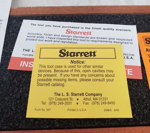 L. S. Starrett 0001"/0.03 mm Electronic Stainless Steel Digital Caliper Lot-1112 - Thumbnail 12