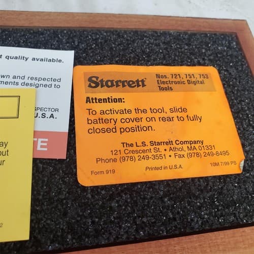 L. S. Starrett 0001"/0.03 mm Electronic Stainless Steel Digital Caliper Lot-1112 - Thumbnail 13