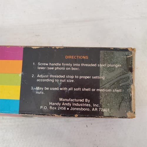 Handy Andy World's Handiest Cast Iron Nutcracker in Original Box - Thumbnail 4