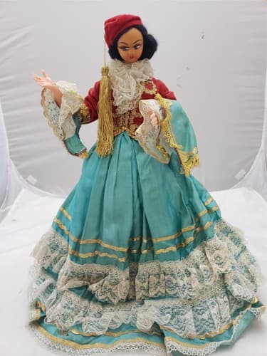 Vintage The Ashton-Drake Galleries Silk Cloth Porcelain Greek Doll - Thumbnail 5