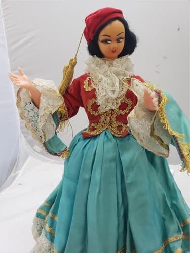 Vintage The Ashton-Drake Galleries Silk Cloth Porcelain Greek Doll - Thumbnail 3