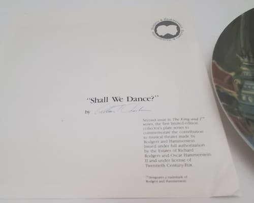 Vintage Lot of 4 Knowles Collector Plate Shall We Dance and A Puzzlement - Thumbnail 4