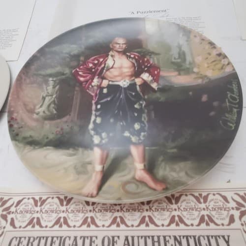 Vintage Lot of 4 Knowles Collector Plate Shall We Dance and A Puzzlement - Thumbnail 11