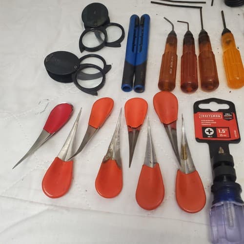 Vintage Screwdrivers Picks Wrenches Cutters & More Mixed Lot Hand Tools LOT-518 - Thumbnail 7
