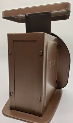 Vintage 1988 PELOUZE 5 lb Postal Scale MODEL Y5 Gunmetal Grey Analog Scale - Thumbnail 3