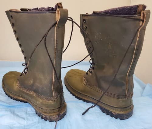 Green Sorel Kaufman Lana Foderato Winter Leather Boots Size 12 - Thumbnail 3