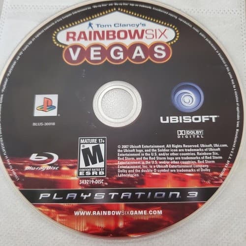 Tom Clancy's Rainbow Six: Vegas Sony PlayStation 3 Game Disc Only - Image 1