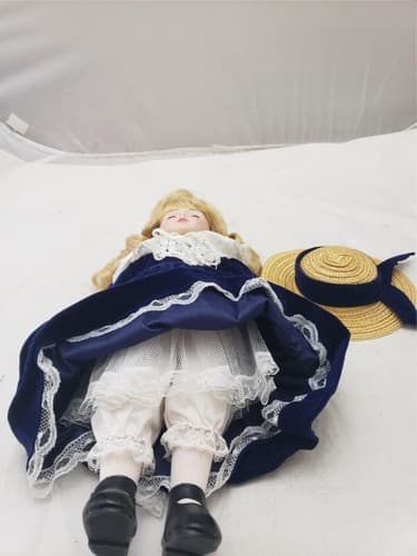 Schmid Doll House Thank Heaven for Little Girls Porcelain Doll - Thumbnail 6