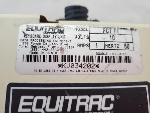 Equitrac Keyboard Display Unit Data Processing Equipment - Thumbnail 5