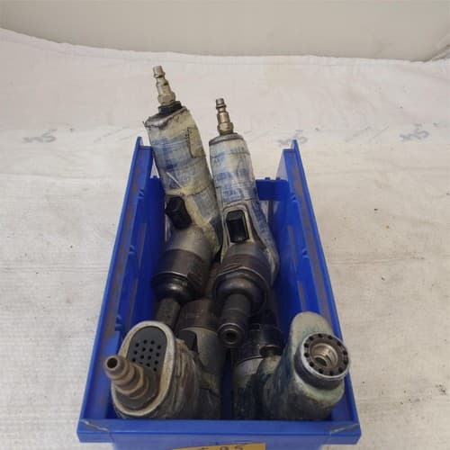 Lot of 4 Rockwell Pistol Grip Pneumatic Air Drill Air Tool Lot-95 - Thumbnail 4