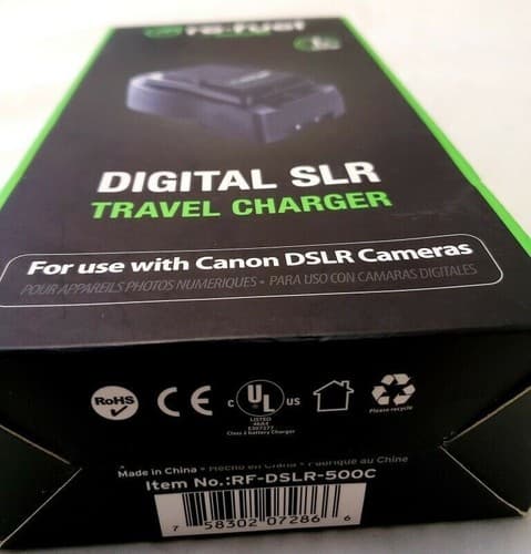 Used Digipower Re-Fuel Replacement Canon DSLR Charger Black Model# RF-DSLR-500C - Thumbnail 4