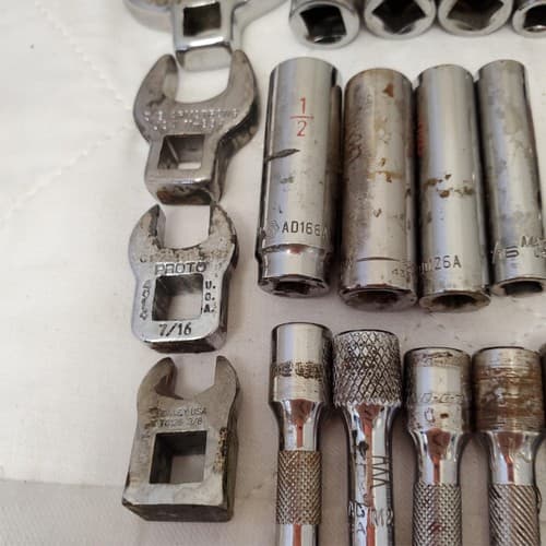 Assorted Mixed Socket Tool Lot Deep, Hex, Star, Wrench Heads LOT-600 - Thumbnail 5