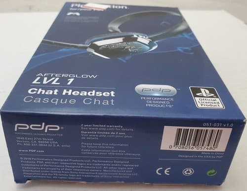 Brand New PDP Afterglow LVL 1 Chat Headset Casque Chat - Thumbnail 7