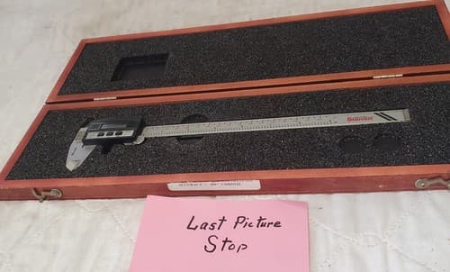 L. S. Starrett 0001"/0.03 mm Electronic Stainless Steel Digital Caliper Lot-1111 - Thumbnail 12