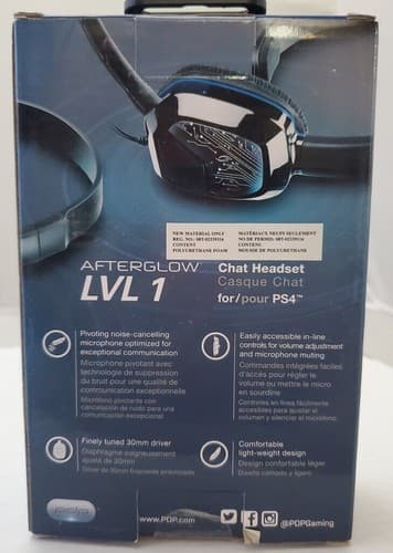 Brand New PDP Afterglow LVL 1 Chat Headset Casque Chat - Thumbnail 3