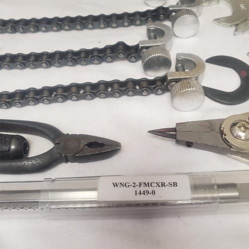 Lot of Assorted Plumbing and Pipe Fitting Tools with Chain Wrenches and Toolbox - Thumbnail 9