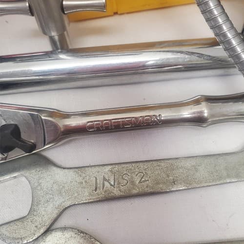 Lot of Assorted Plumbing and Pipe Fitting Tools with Chain Wrenches and Toolbox - Thumbnail 13