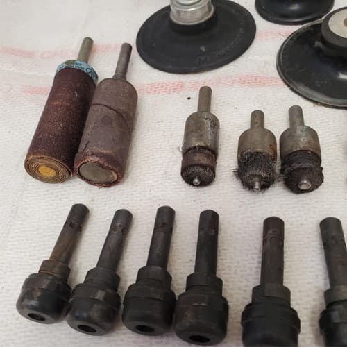 Lot of Rotary Tool Accessories Grinding Wheels, Sanding Drums & More LOT-927 - Thumbnail 7