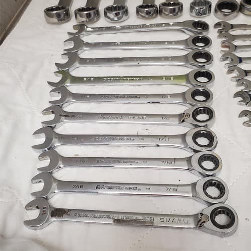 Lot of 49 Assorted Gearwrench Head Spanner, Ratcheting Wrench Set LOT-405 - Thumbnail 9