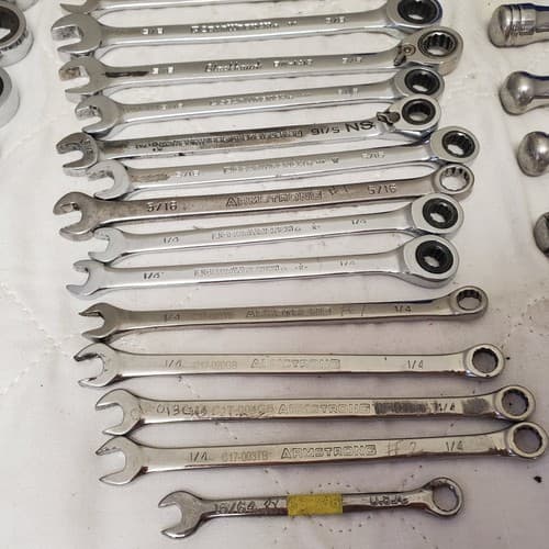 Lot of 49 Assorted Gearwrench Head Spanner, Ratcheting Wrench Set LOT-405 - Thumbnail 15