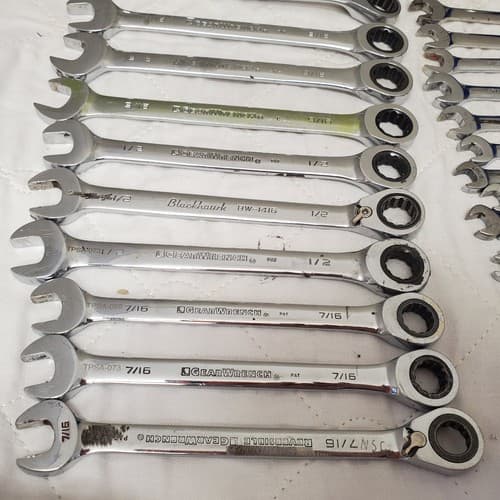 Lot of 49 Assorted Gearwrench Head Spanner, Ratcheting Wrench Set LOT-405 - Thumbnail 17