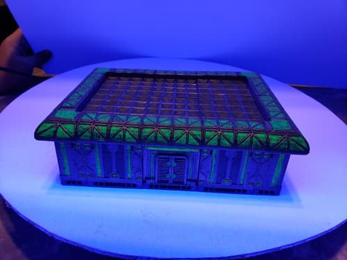 3D Printed Hand Painted Cyberglow City Charming Terrain Modular Gun Store - Thumbnail 3