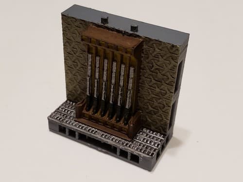 3D Printed Hand Painted Cyberglow City Charming Terrain Modular Gun Store - Thumbnail 10